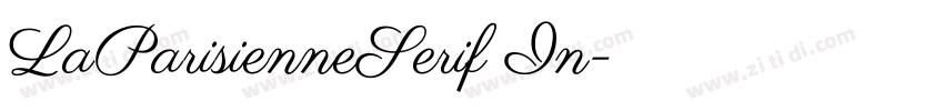 LaParisienneSerif In字体转换